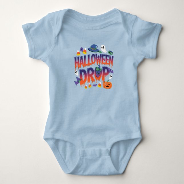Halloween Drop Baby Bodysuit (Front)
