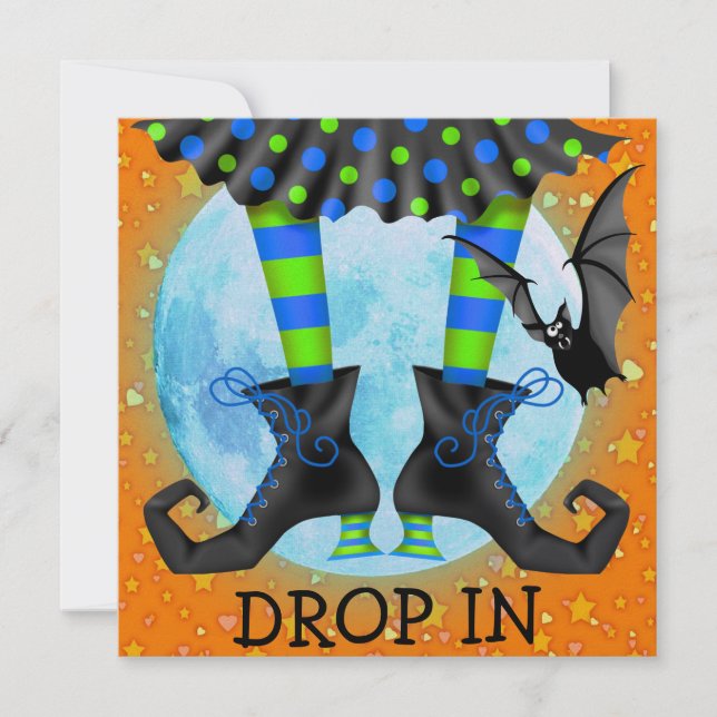 Halloween Drop In Invitation (Front)