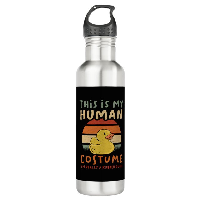 Halloween Duck 710 Ml Water Bottle (Front)