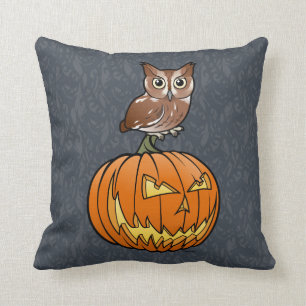 Halloween Eastern Screech Owl Cushion