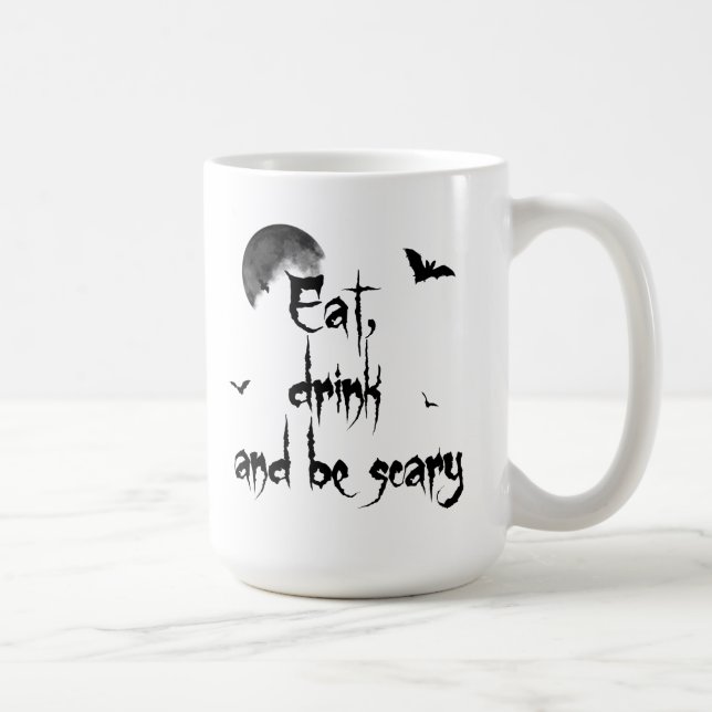Halloween - Eat, drink and be scary Coffee Mug (Right)