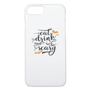 Halloween Eat Drink And Be Scary Retro Classic iPhone 8/7 Case
