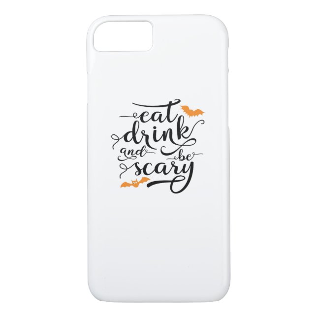 Halloween Eat Drink And Be Scary Retro Classic Case-Mate iPhone Case (Back)