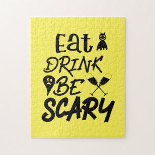 Halloween Eat Drink Be Scary Jigsaw Puzzle