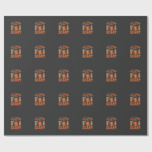 Halloween Eat Drink Be Scary Reaper Design_1 Wrapping Paper