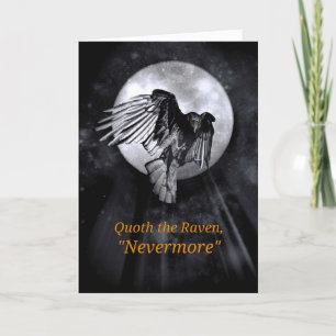 Halloween Edgar Allan Poe's The Raven Card