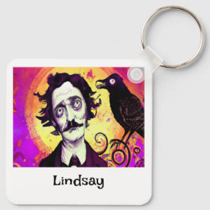 Halloween, Edgar Allen Poe, Raven, Nevermore  Key Ring