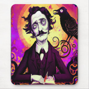 Halloween, Edgar Allen Poe, Raven, Nevermore  Mouse Mat