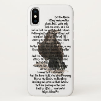 Halloween Edgar Allen Poe Raven Poem iPhone X Case