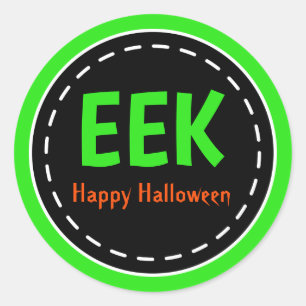 Halloween Eek Treat Party Stickers