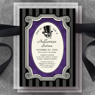 Halloween Elegant Social Party Invitation