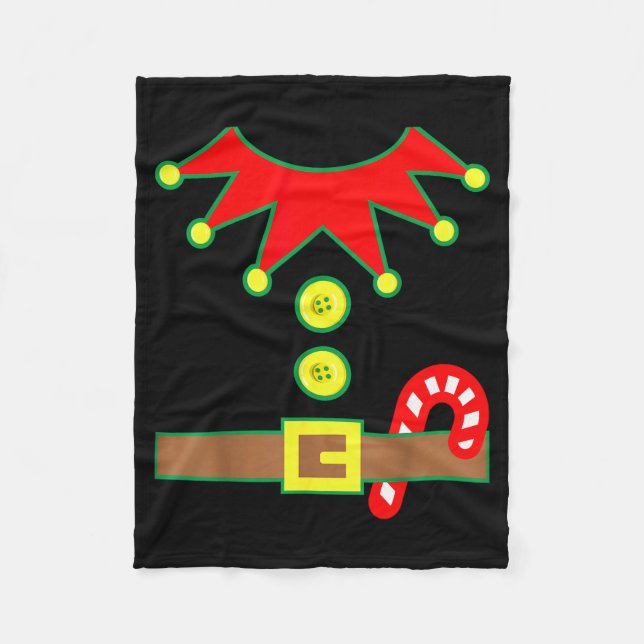 Halloween Elf Costume For Kids Men &amp; Women  Fleece Blanket (Front)