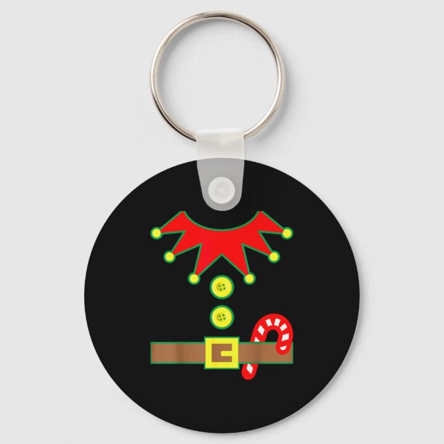 Halloween Elf Costume For Kids Men &amp; Women  Key Ring (Front)