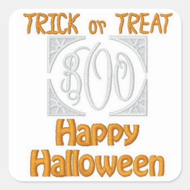 Halloween (Embroidered-Look) Sticker (Front)