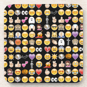 halloween emoji coaster