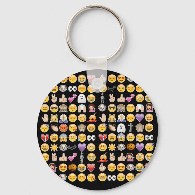 halloween emoji key ring (Front)
