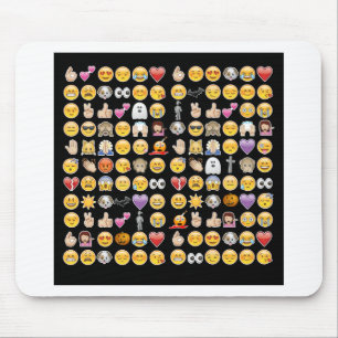 halloween emoji mouse mat