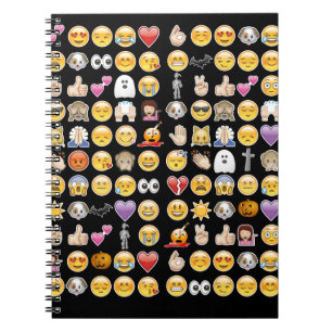 halloween emoji notebook