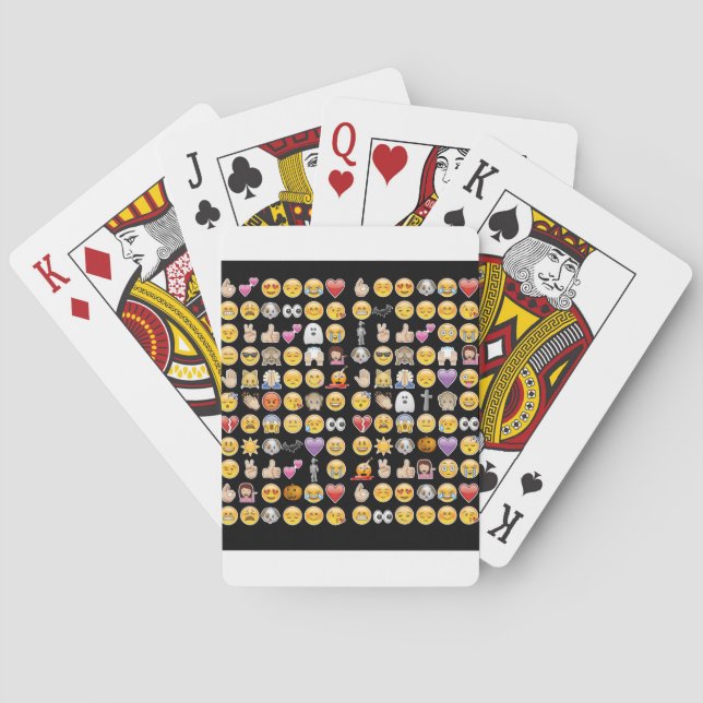 halloween emoji playing cards (Back)