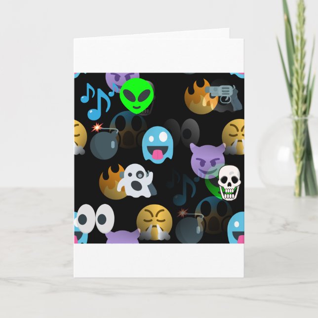 halloween emojis card (Front)