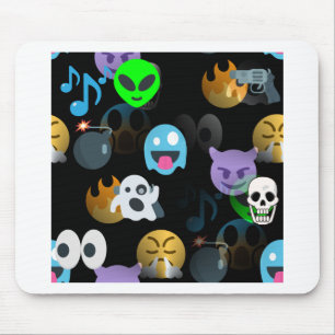 halloween emojis mouse mat