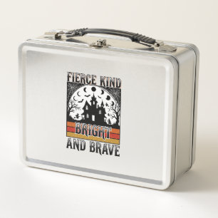 Halloween Empowerment Shirt Brave Vintage Witchy D Metal Lunch Box