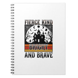 Halloween Empowerment Shirt Brave Vintage Witchy D Notebook