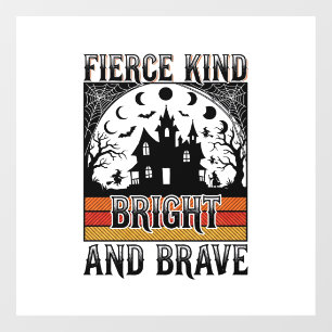 Halloween Empowerment Shirt Brave Vintage Witchy D Window Cling