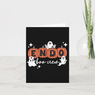 Halloween Endo Crew Ghosts Pumpkin Endo Nurse Squa Card