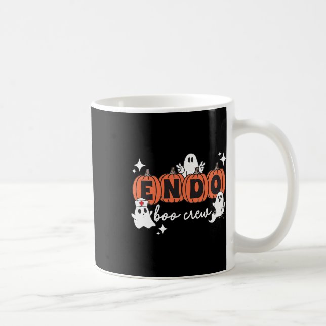 Halloween Endo Crew Ghosts Pumpkin Endo Nurse Squa Coffee Mug (Right)