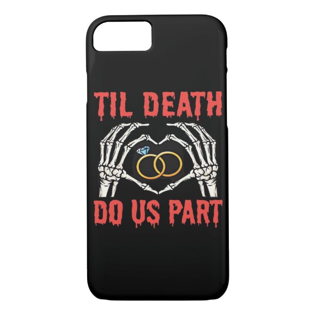Halloween Engagement Til Death Do Us Part Case-Mate iPhone Case (Back)
