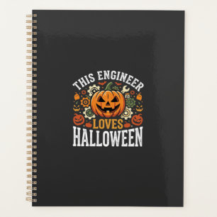 Halloween Engineer Pumpkin Vector Planner