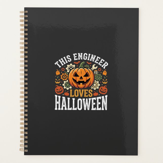 Halloween Engineer Pumpkin Vector Planner (Front)