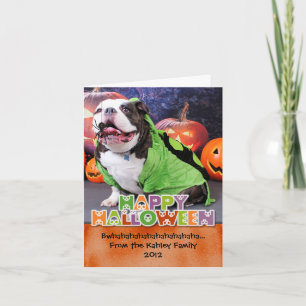 Halloween - English Bulldog - Spike Card