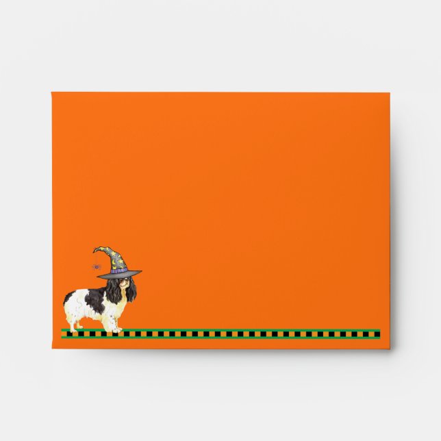 Halloween English Toy Spaniel Envelope (Front)