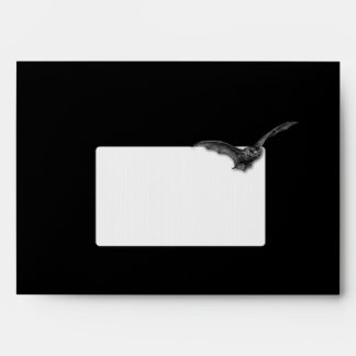 Halloween Envelopes with Black Bats