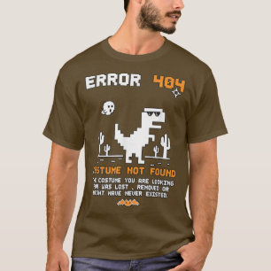 Halloween Error 404 Costume Not Found Coding Progr T-Shirt
