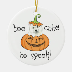 Halloween Eskie Ceramic Tree Decoration