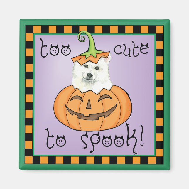 Halloween Eskie Magnet (Front)