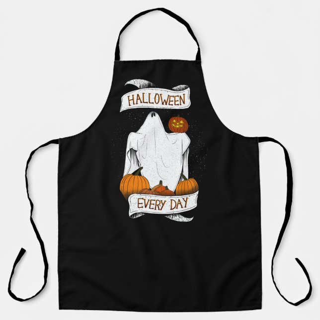 Halloween Every Day: Embrace the Eternal Fall Apron (Front)