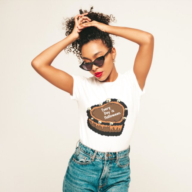 HALLOWEEN EVERY DAY IS HALLOWEEN CHOCO CAKE T-Shirt (Creator Uploaded)