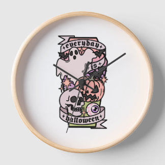 Halloween Everyday Clock