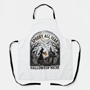 Halloween Everyday Shirt Spooky All Year Design_1 Apron