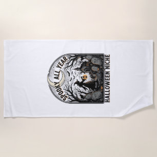 Halloween Everyday Shirt Spooky All Year Design_1 Beach Towel