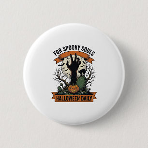 Halloween Everyday Shirt Vintage Spooky Hand Art_1 6 Cm Round Badge