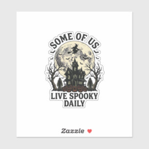 Halloween Everyday Shirt with Vintage Haunted Moon