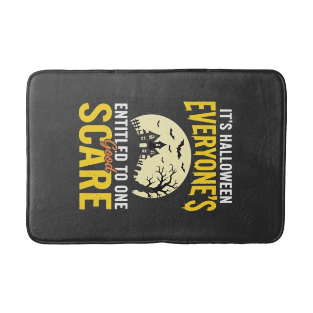 Halloween Everyone Entitled One Scare Design_1 Bath Mat (Front)