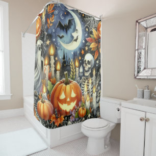 Halloween Everything Pattern  Shower Curtain