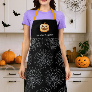  Halloween Evil Pumpkin Cookie Personalized Apron