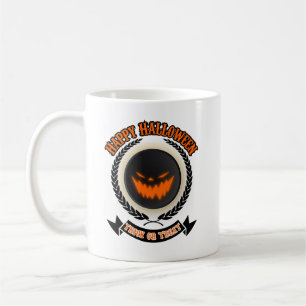 Halloween Evil Pumpkin Face Spooky Night Coffee Mug